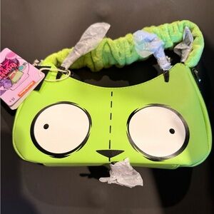 Loungefly Lime Green Gir Reversible Face Shoulder Bag